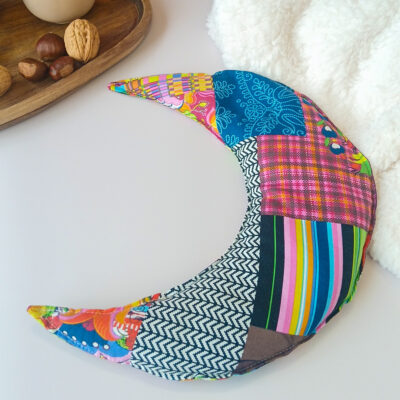 bouillotte tour de cou multicolore