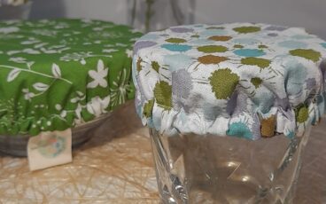 mini charlottes en tissu pour couvrir les verres ou petits récipients