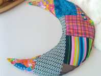 bouillotte tour de cou multicolore