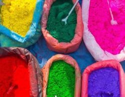 couleurs variées de pigments