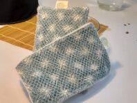 éponge lavable et réutilisable zéro déchet