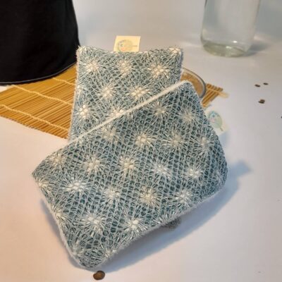 éponge lavable et réutilisable zéro déchet